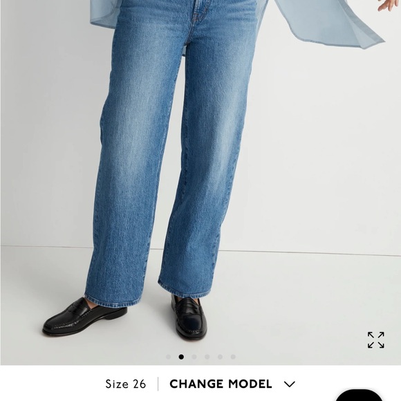 Madewell "The Curvy Perfect Vintage Wide-Leg Crop Jean" - Picture 1 of 7